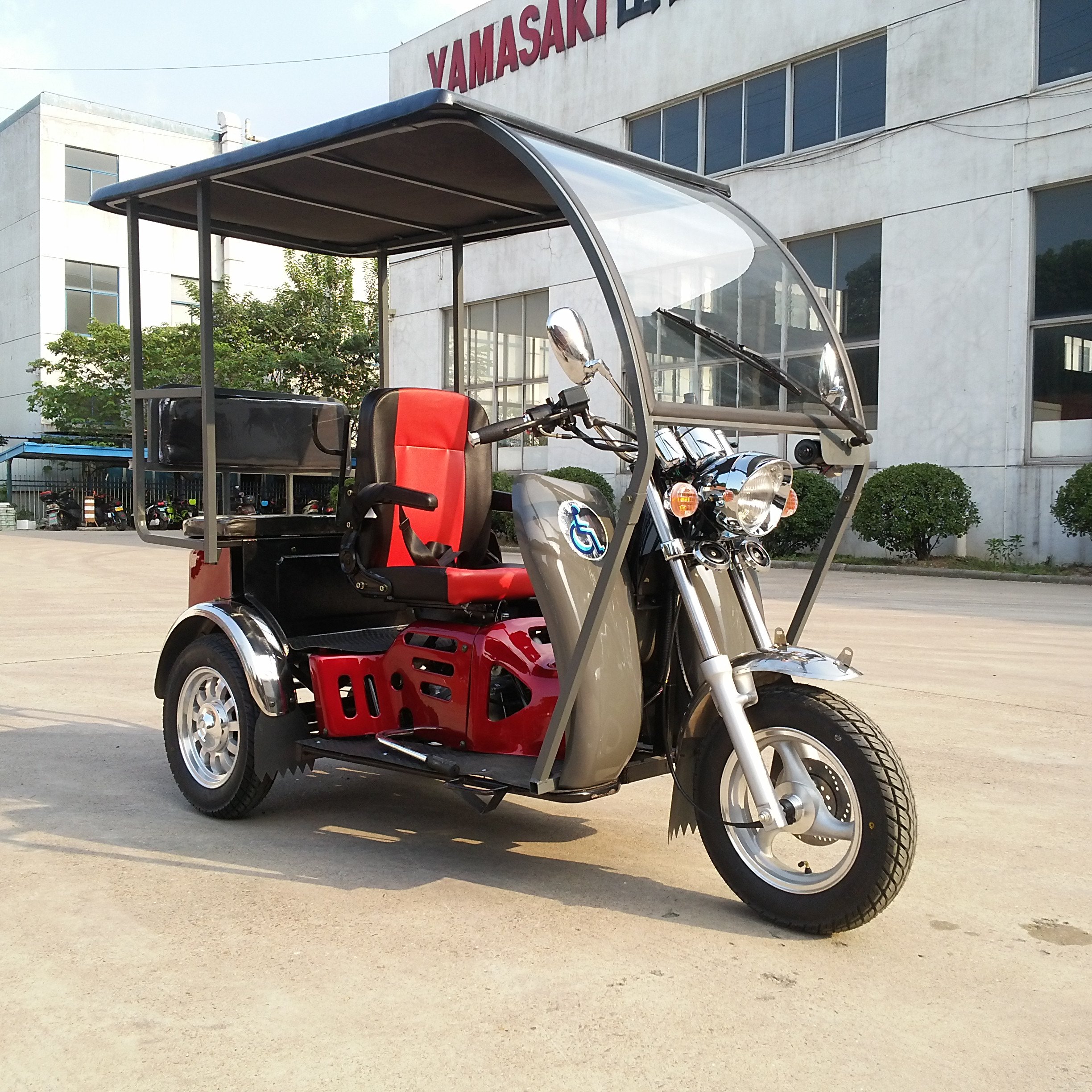 Hot Sale Newest Modle Single Cylinder air Cooling 4stroke Engine Dis Brake 3wheel Passenger Tricycle